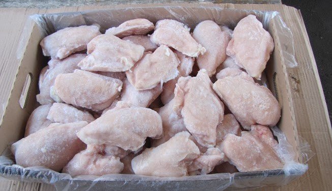 Frozen chicken breast fillets