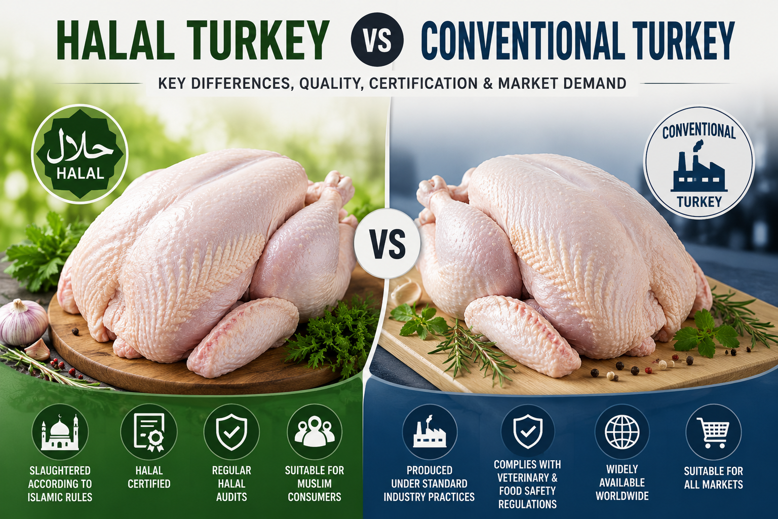Halal Turkey vs Conventional Turkey