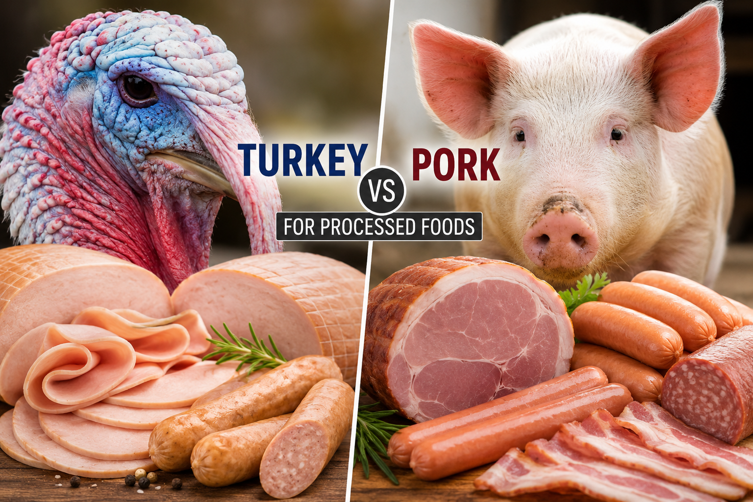 Turkey vs Pork for Processed Foods
